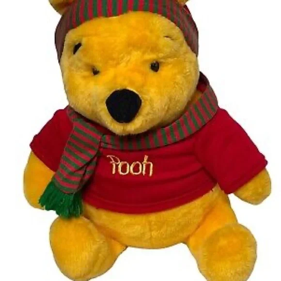 *HP*Disney Winnie The Pooh Bear Plush Mattel - Picture 2 of 9